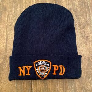 NYPD Police Department City Of New York Beanie Hat One Size OS 100% Acrylic